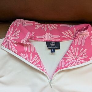 sailor + sailor Pink Floral Collar Pullover